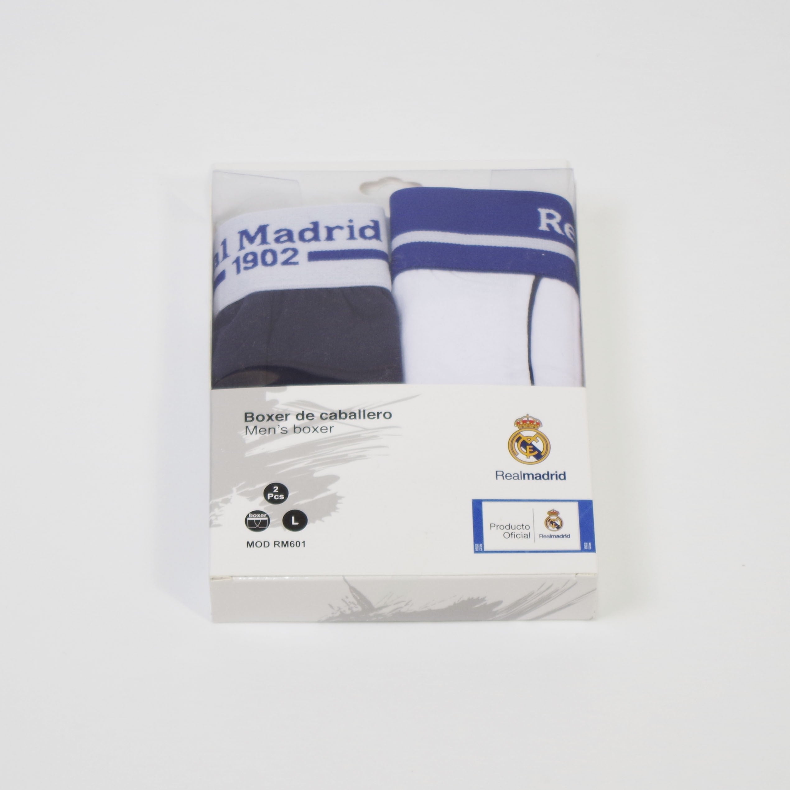BOXER REAL MADRID ADULTO 601 SET 2 UNIDADES
