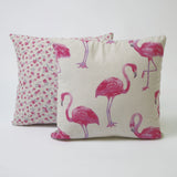 Funda de cojín 43x43 loneta estampada c/lino