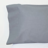 Funda almohada algodón gris