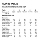 Pijama menino real madrid 202 em tons