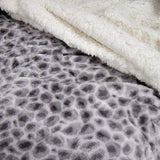 Cobertor sherpa com estampa animal