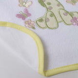 Babete atoalhado branco bordado com aplicação g316 conjunto 3
