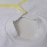 Babete atoalhado branco bordado com aplicação g316 conjunto 3