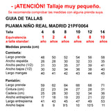 Pijama de menino do Real Madrid 21PF0064