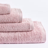 Toalha de algodão rosa 550 gr/m2