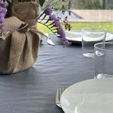 Toalha de mesa cinza natural 200