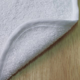 Pacote de 2 babadores de tecido atoalhado branco e branco/cinza