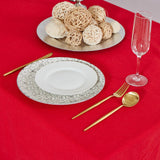 Toalha de mesa vermelha de algodão