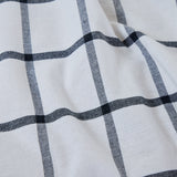 Capa de almofada de algodão 45x45 xadrez carvão