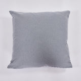 Capa de almofada de algodão 45x45 xadrez cinzento