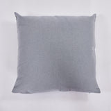 Capa de almofada em algodão 45x45 cinzento