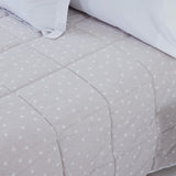 Edredão de inverno bege com estampado de estrelas