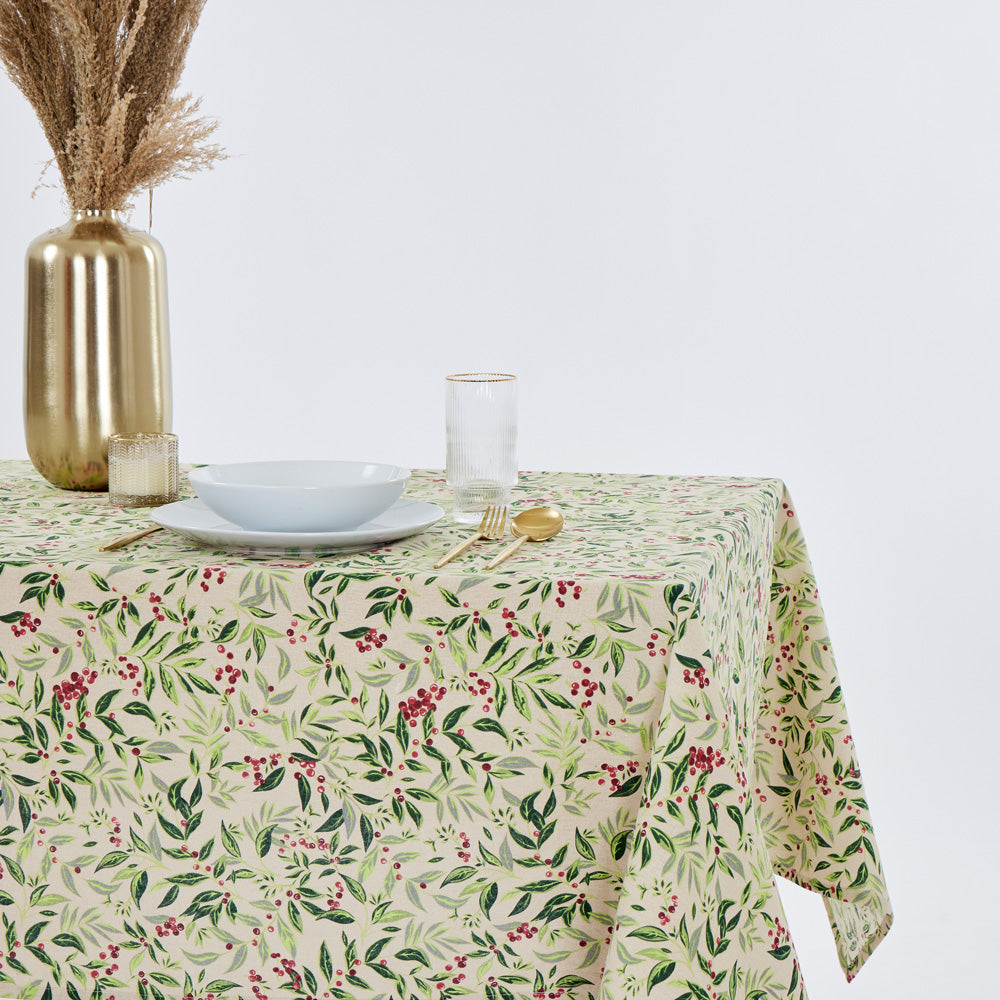 Toalha de mesa de algodão de Natal