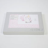 JUEGO DE SÁBANAS CUNA 124 BLANCO/ROSA