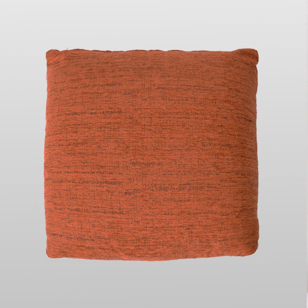 FUNDA DE COJÍN CHENILLA NARANJA