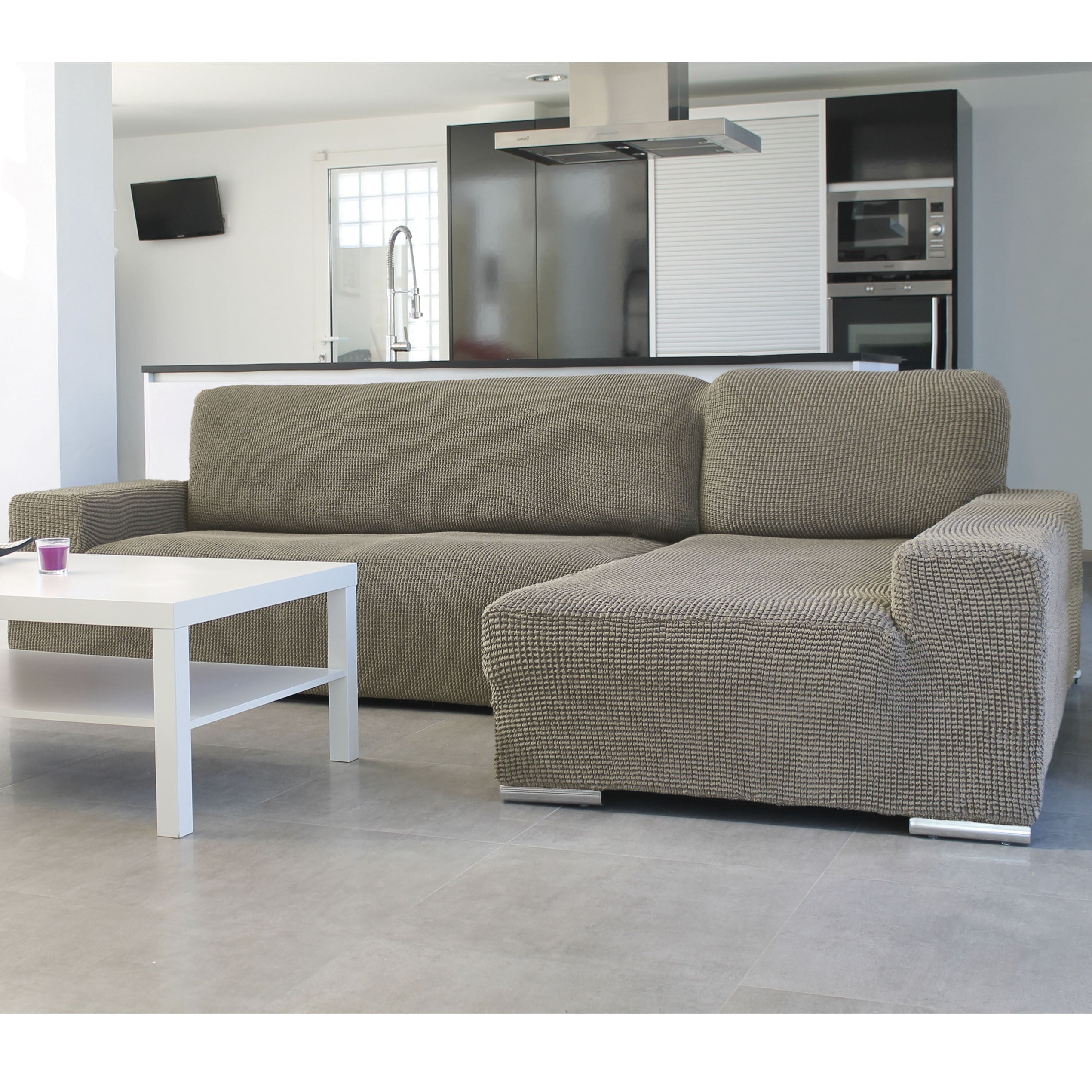 FUNDA DE SOFÁ CHAISE LONGUE B/LARGO GLAMOUR