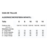Albornoz microfibra infantil coral