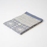 Foulard multiusos handmade flor azul 6