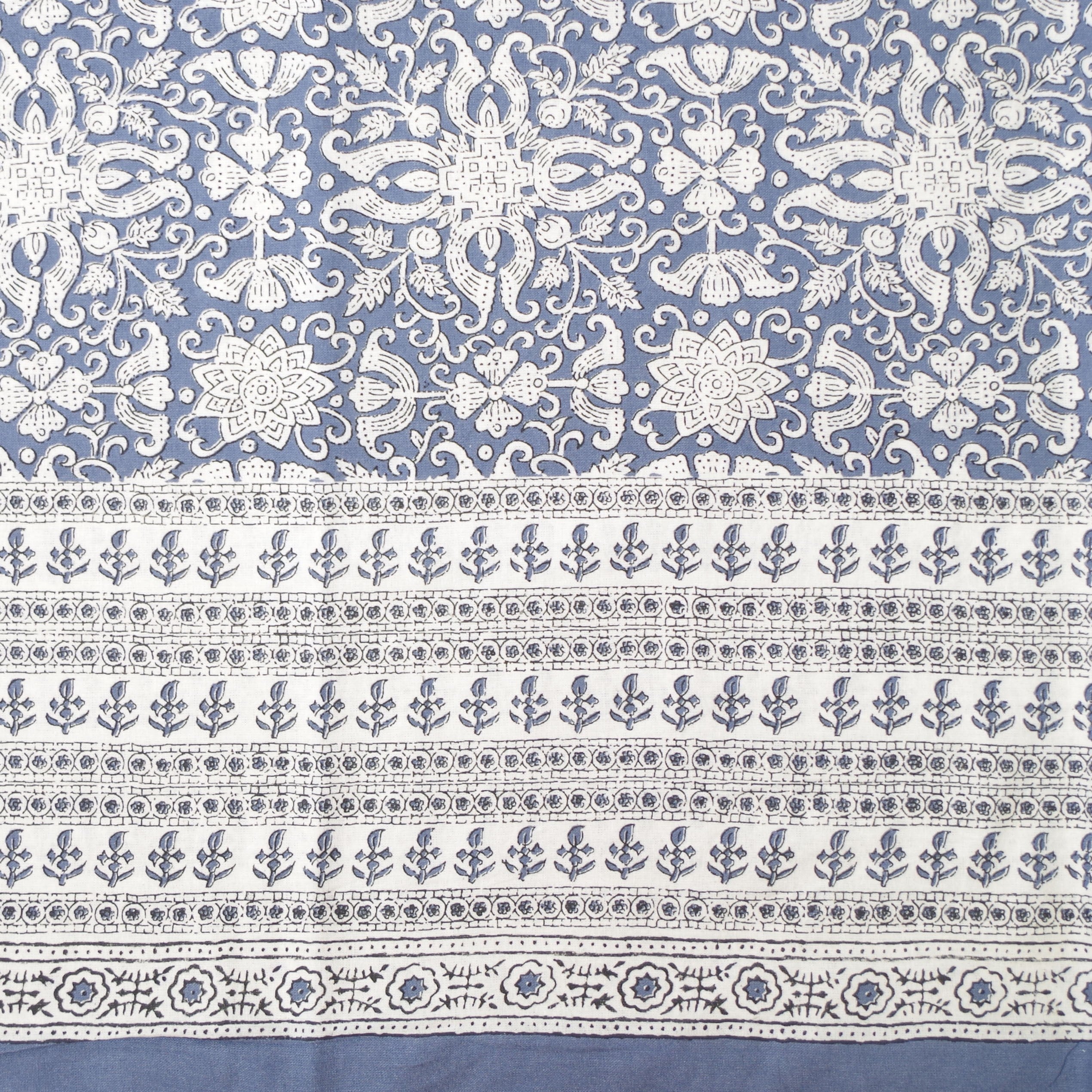 Foulard multiusos handmade flor azul 6