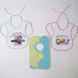 Babero rizo bordado burrito gris