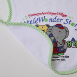 Babero rizo bordado burrito gris