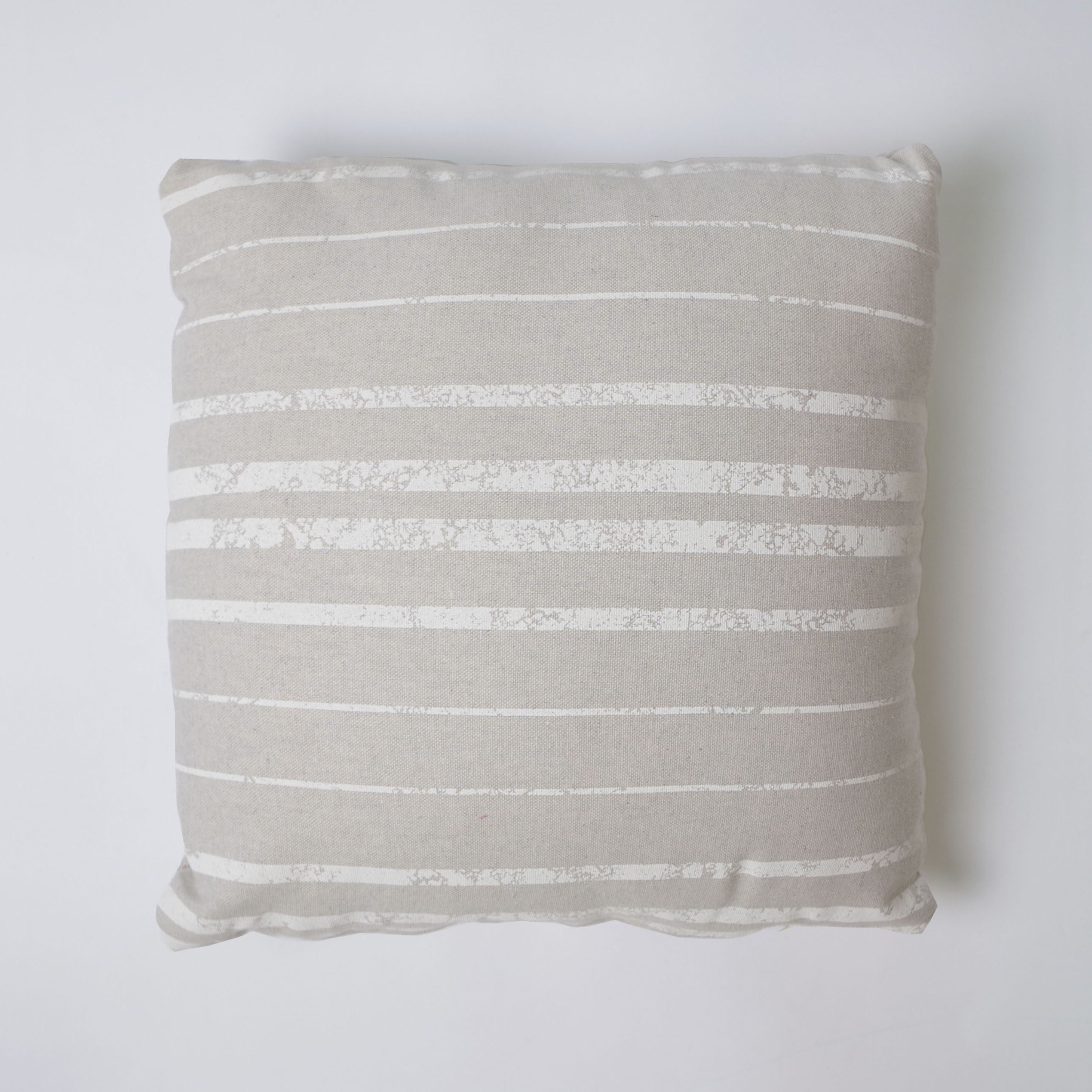 Funda de cojín 43x43 loneta estampada c/lino