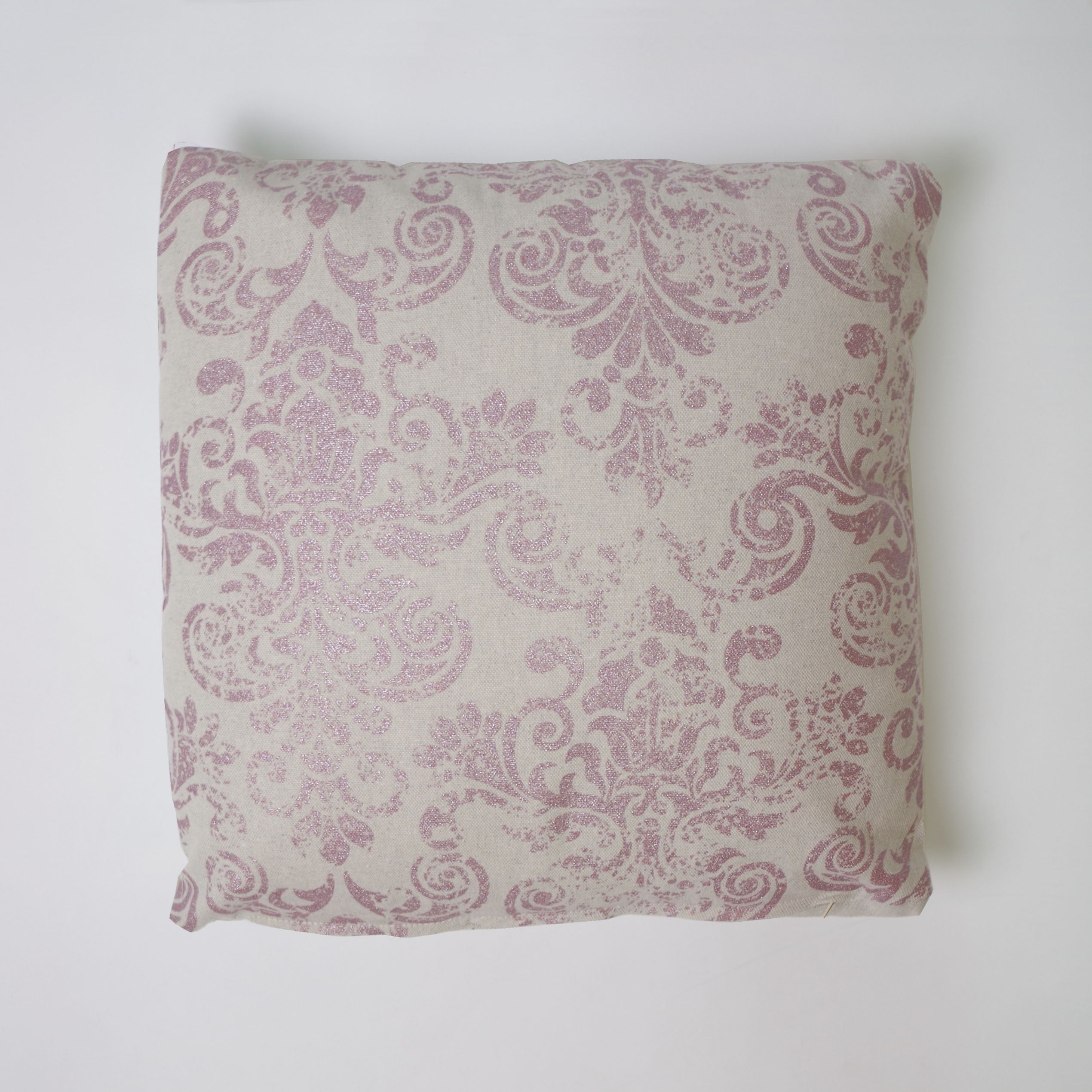 Funda de cojín 43x43 loneta estampada c/lino