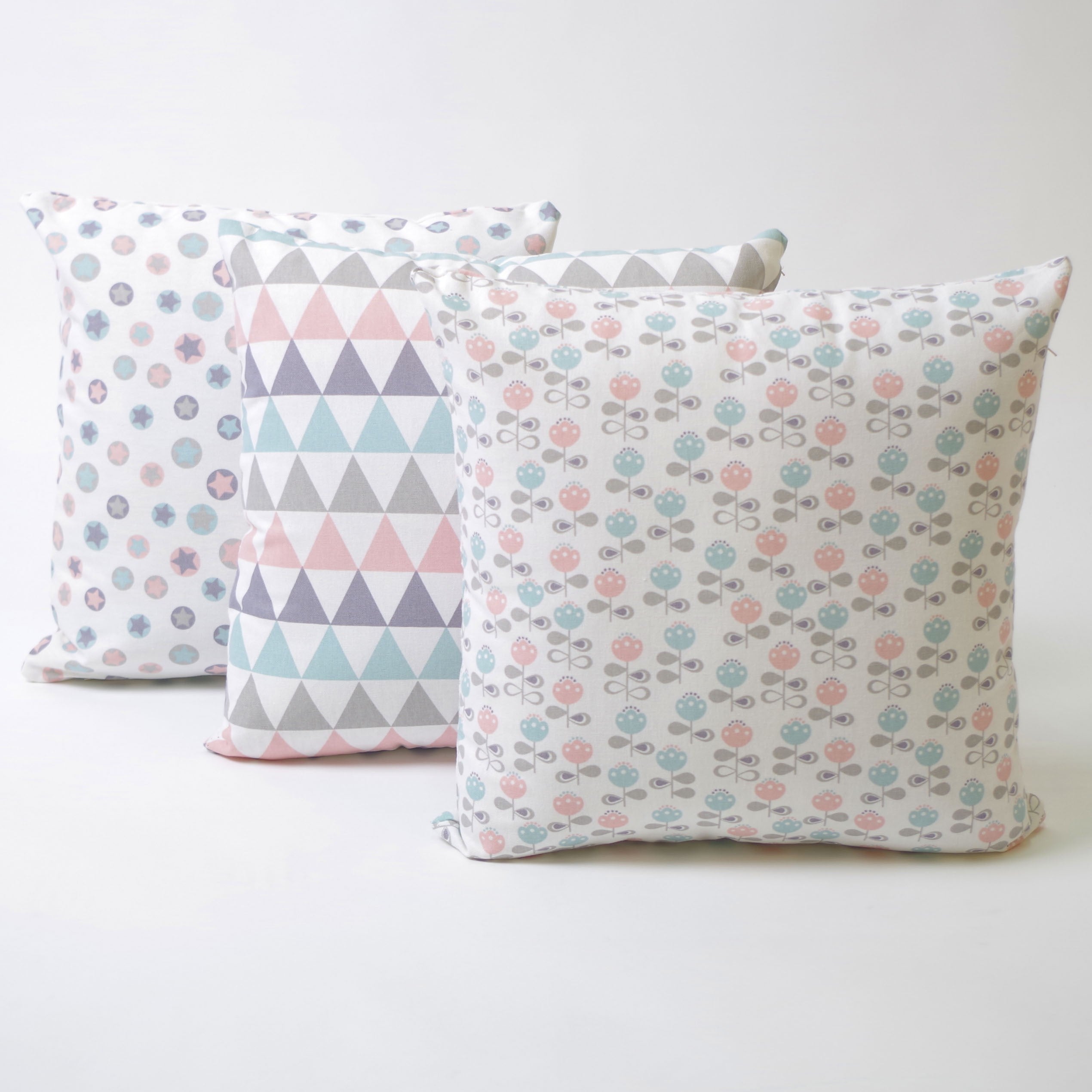 Funda de cojín 43x43 loneta estampada nordic