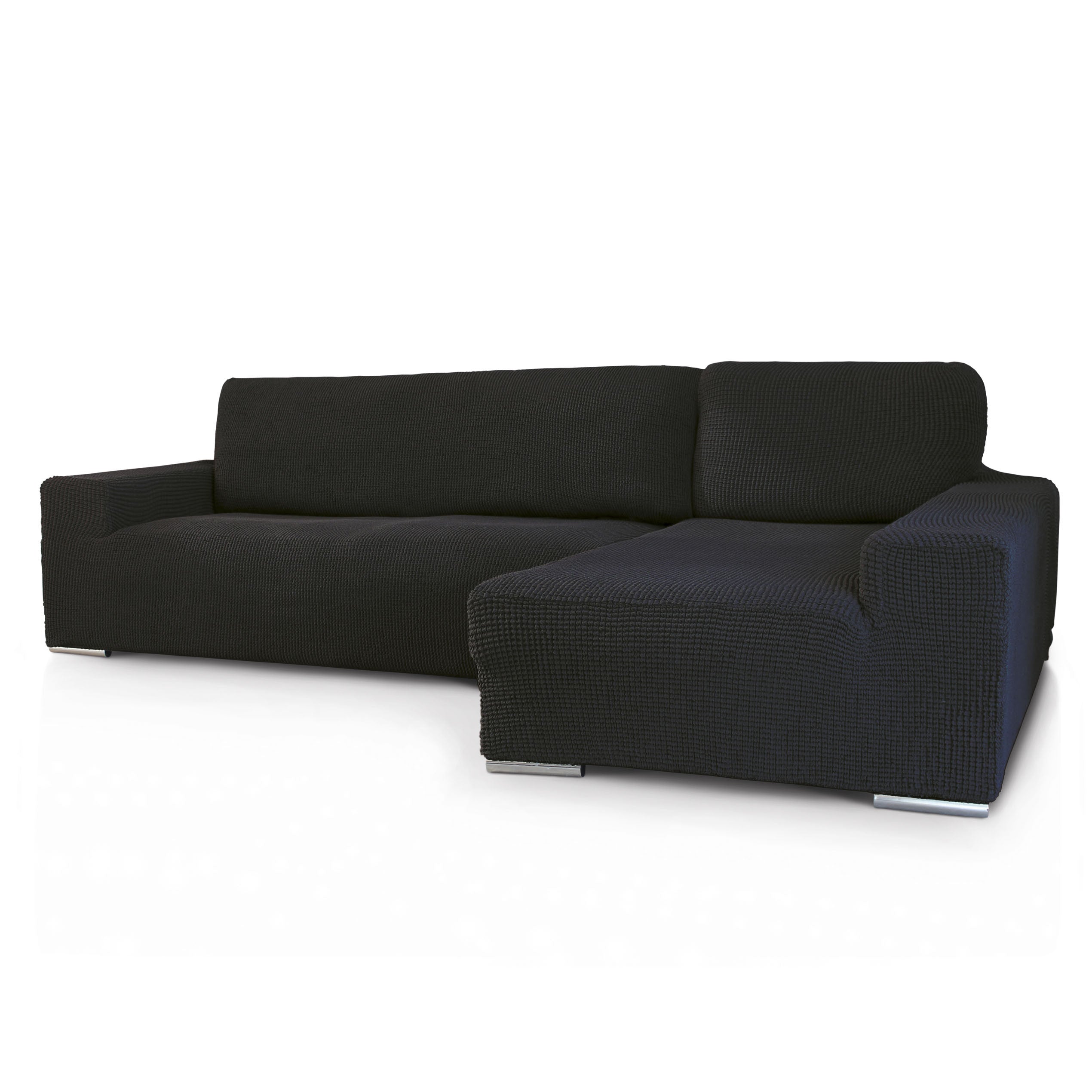 Capa para sofá chaise longue b/longo glamour