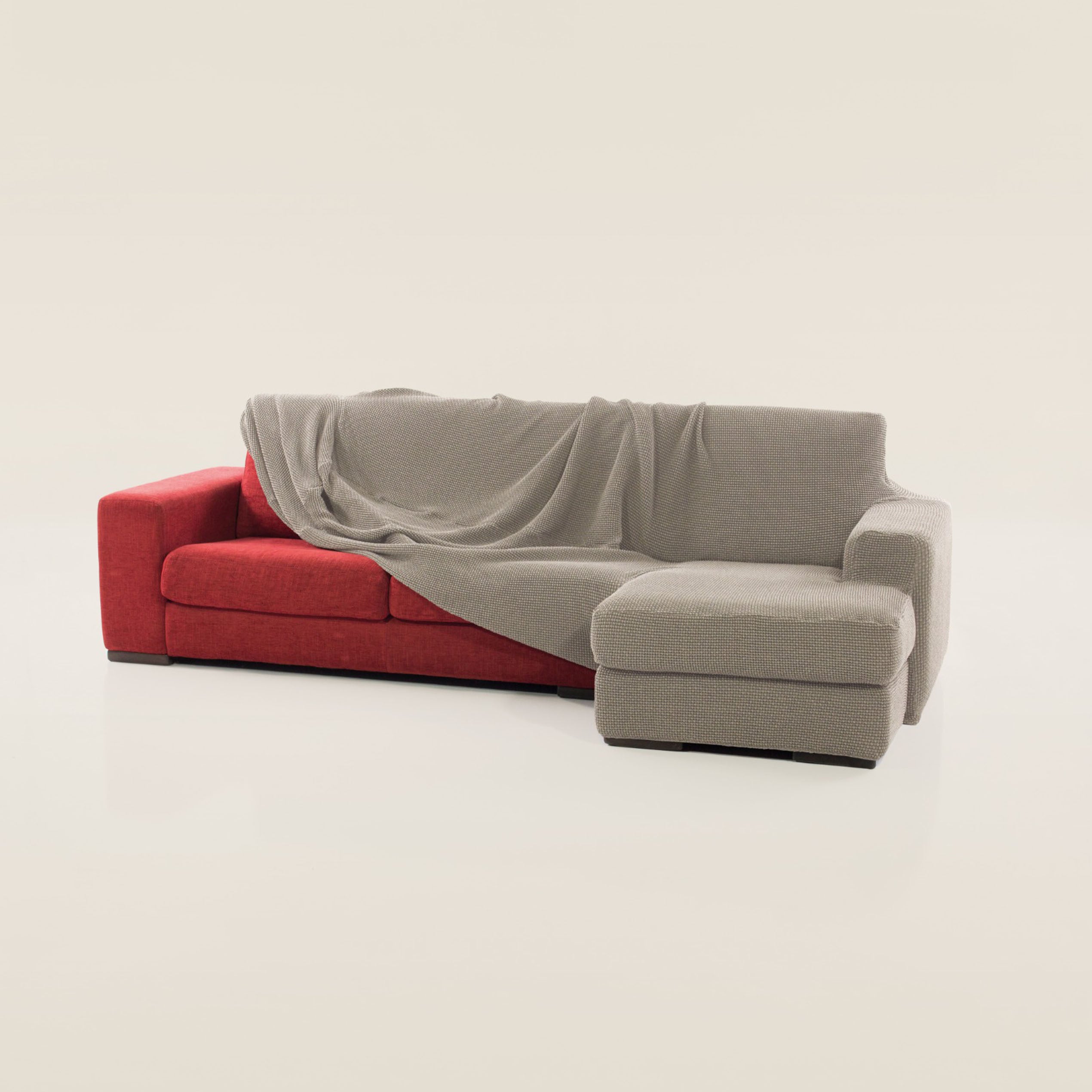 Capa para sofá chaise longue b/short glamour