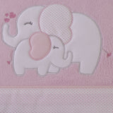 Conjunto de lençol de berço coral 004 rosa