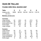 Pijama menino campeão do Real Madrid 206