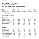 Pijama menino campeão do Real Madrid 207