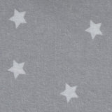 Capa de edredão de flanela com estrelas cinzentas
