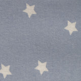 Capa de edredão de flanela com estrelas azuis