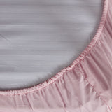 Lençol de berço de algodão rosa