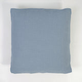 Capa de almofada favo de mel azul algodão 150