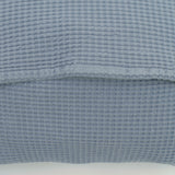 Capa de almofada favo de mel azul algodão 150