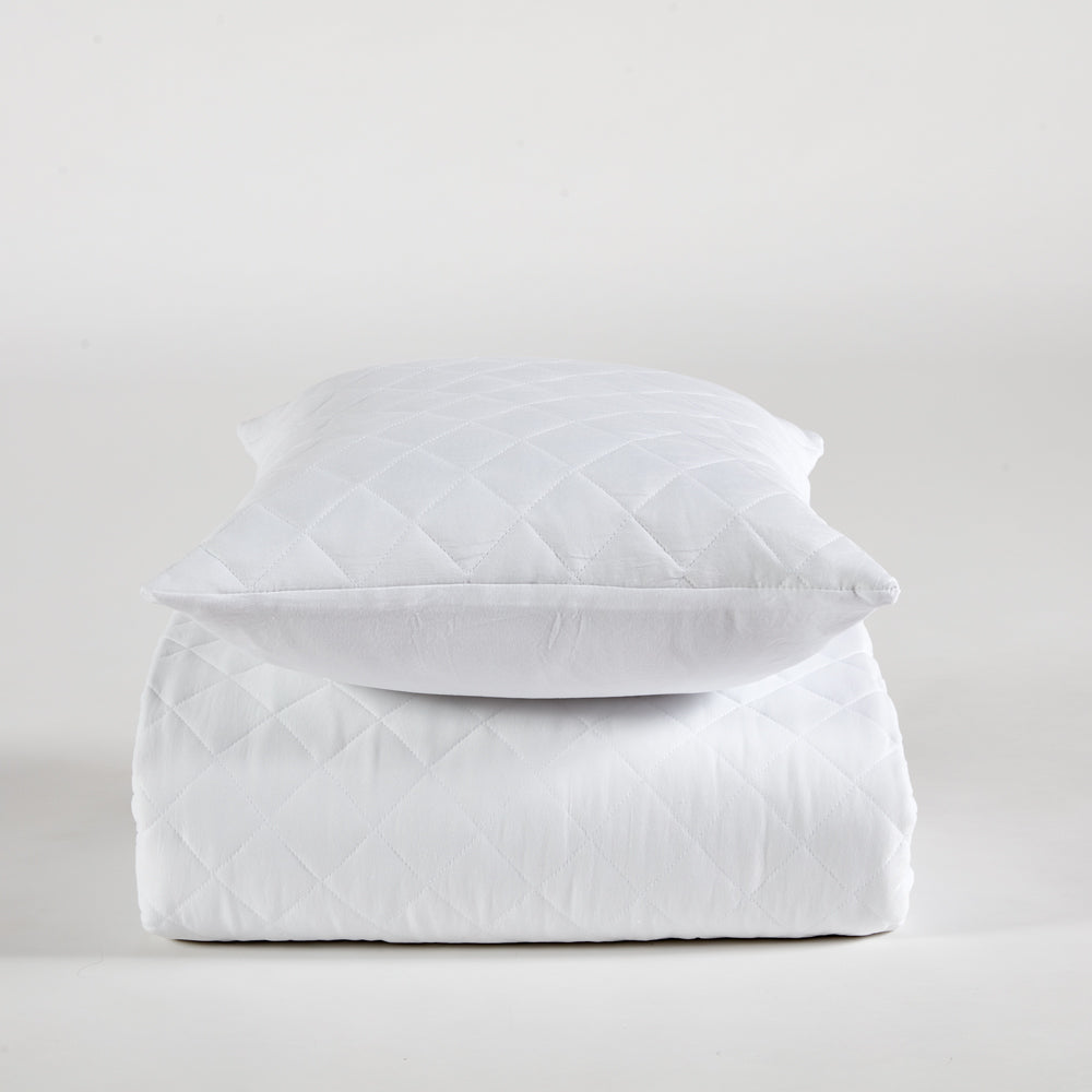 Colcha boutie microfibra deluxe blanco