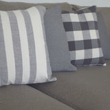Capa almofada algodão 45x45 cinza 5059