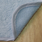Babete atoalhado liso azul 20x25