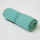 toalha de microfibra verde menta