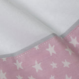 Jogo de lençóis de flanela girafa 378 branco/rosa