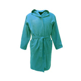 Roupão infantil de microfibra verde menta