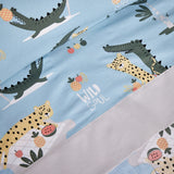 Conjunto de folhas de coco