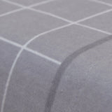 Lençóis de flanela quadrados cinza