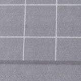 Lençóis de flanela quadrados cinza