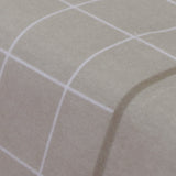 Lençóis quadrados de flanela bege