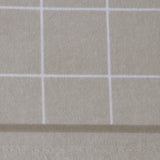 Lençóis quadrados de flanela bege