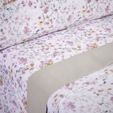 Conjunto de folhas de flores